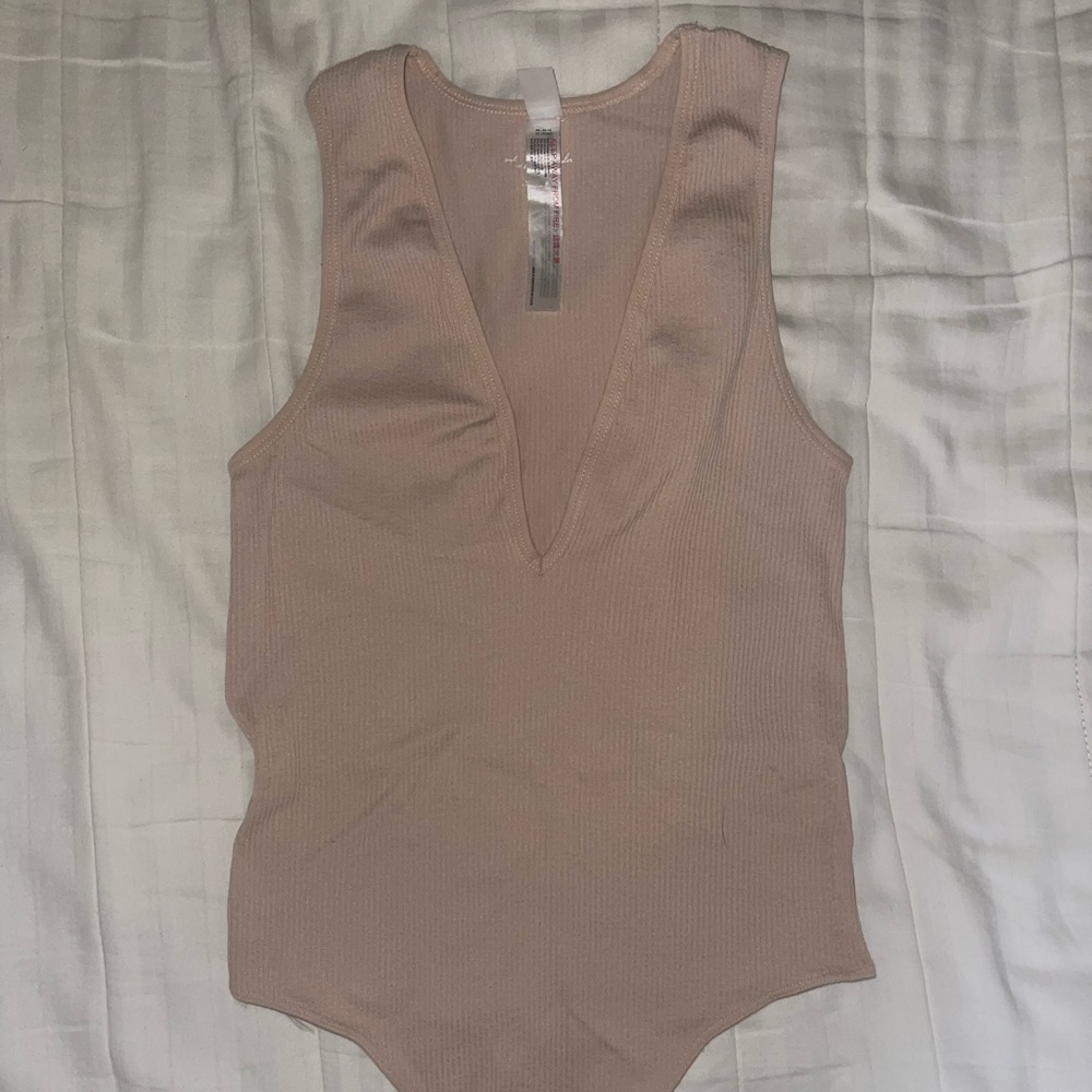 Urban Outfitters seamless plunge neck bodysuit